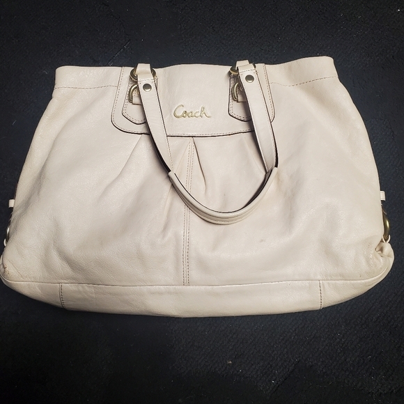 Coach Ashley F15513 Leather Convertible Carryall Satchel Purse - Picture 1 of 7